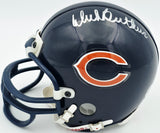 Dick Butkus Autographed Chicago Bears Navy Blue Mini Helmet Beckett BAS QR #BS30077