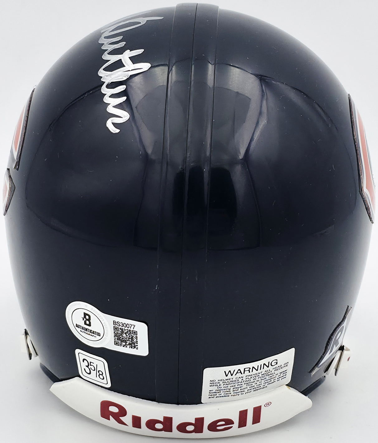 Dick Butkus Autographed Chicago Bears Navy Blue Mini Helmet Beckett BAS QR #BS30077
