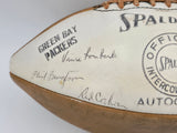 1962 Green Bay Packers Team Autographed Spalding Leather World Champions Logo Football With 44 Signatures Including Vince Lombardi Beckett BAS #AE16668
