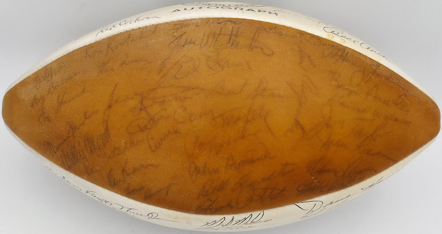 1962 Green Bay Packers Team Autographed Spalding Leather World Champions Logo Football With 44 Signatures Including Vince Lombardi Beckett BAS #AE16668