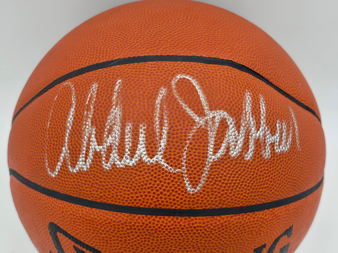 Kareem Abdul Jabbar Autographed Spalding NBA Game Ball Basketball Los Angeles Lakers Beckett BAS QR #BS30423