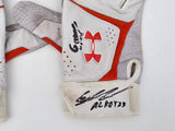 Gunnar Henderson Autographed Game Used Rookie White & Orange Under Armour Batting Gloves Baltimore Orioles "AL ROY 23 Game Used" Beckett BAS Witness #1W492701 & 1W492702