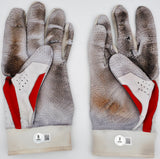 Gunnar Henderson Autographed Game Used Rookie White & Orange Under Armour Batting Gloves Baltimore Orioles "AL ROY 23 Game Used" Beckett BAS Witness #1W492701 & 1W492702