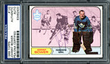 Johnny Bower Autographed 1968 Topps Card #122 Toronto Maple Leafs PSA/DNA #83462400