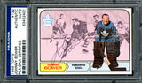 Johnny Bower Autographed 1968 Topps Card #122 Toronto Maple Leafs PSA/DNA #83462401