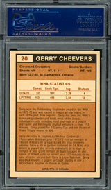 Gerry Cheevers Autographed 1975-76 O-Pee-Chee WHA Card #20 Cleveland Crusaders PSA/DNA #83466477