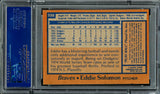 Eddie Solomon Autographed 1978 Topps Card #598 Atlanta Braves PSA/DNA #83308845