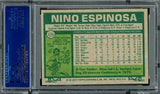 Nino Espinosa Autographed 1977 Topps Card #376 New York Mets PSA/DNA #83306573