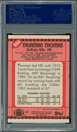 Thurman Thomas Autographed 1990 Topps Card #206 Buffalo Bills PSA/DNA #83469767