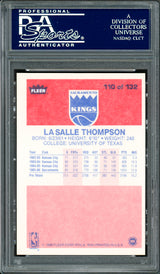 LaSalle Thompson Autographed 1986-87 Fleer Card #110 Sacramento Kings PSA/DNA #83717096