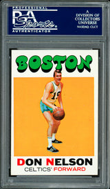 Don Nelson Autographed 1971-72 Topps Card #114 Boston Celtics (Signed On Back) PSA/DNA #83717772