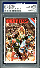 Don Nelson Autographed 1975-76 Topps Card #44 Boston Celtics PSA/DNA #83717783