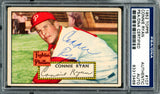 Connie Ryan Autographed 1952 Topps Card #107 Philadelphia Phillies PSA/DNA #83313468