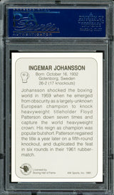 Ingemar Johansson Autographed 1991 AW Sports Card #93 PSA/DNA #83314025