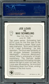 Max Schmeling Autographed 1991 AW Sports Card #142 PSA/DNA #83314030