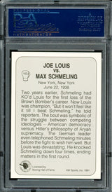 Max Schmeling Autographed 1991 AW Sports Card #142 PSA/DNA #83314031