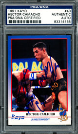 Hector Camacho Autographed 1991 Kayo Rookie Card #40 PSA/DNA #83314185
