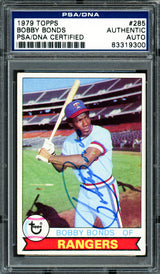 Bobby Bonds Autographed 1979 Topps Card #285 Texas Rangers PSA/DNA #83319300