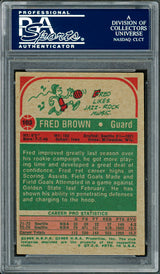 Downtown Fred Brown Autographed 1973-74 Topps Rookie Card #103 Seattle Supersonics PSA/DNA #83920777