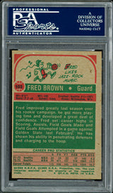 Downtown Fred Brown Autographed 1973-74 Topps Rookie Card #103 Seattle Supersonics PSA/DNA #83920778