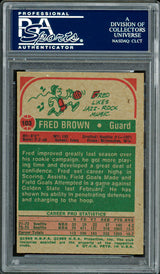 Downtown Fred Brown Autographed 1973-74 Topps Rookie Card #103 Seattle Supersonics PSA/DNA #83920778