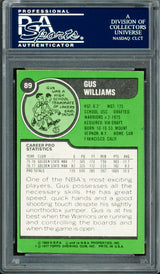Gus Williams Autographed 1977-78 Topps Card #89 Golden State Warriors PSA/DNA #83920814
