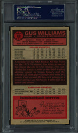 Gus Williams Autographed 1976-77 Topps Rookie Card #69 Golden State Warriors PSA/DNA #83921891