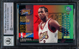 Allen Iverson Autographed 1997-98 Metal Universe Championship Card #26 Philadelphia 76ers Auto Grade Gem Mint 10 Beckett BAS Witnessed #16562127