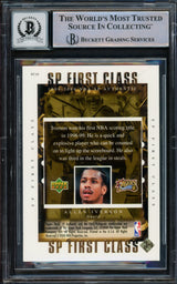 Allen Iverson Autographed 1999-00 SP Authentic First Class Card #FC10 Philadelphia 76ers Auto Grade Gem Mint 10 Beckett BAS Witnessed #16562227