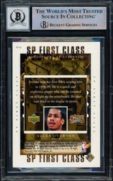 Allen Iverson Autographed 1999-00 SP Authentic First Class Card #FC10 Philadelphia 76ers Auto Grade Gem Mint 10 Beckett BAS Witnessed #16562224