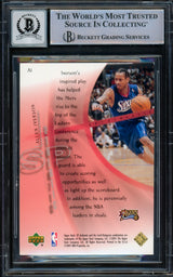 Allen Iverson Autographed 2000-01 SP Authentic Athletic Card #A1 Philadelphia 76ers Auto Grade Gem Mint 10 Beckett BAS Witnessed #16562120