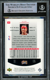 Allen Iverson Autographed 2002-03 SP Authentic Card #68 Philadelphia 76ers Beckett BAS Witnessed #16562920
