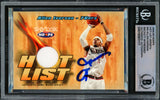 Allen Iverson Autographed 2004-05 Hoops Hot List Jerseys Card #A1 Philadelphia 76ers With Game Used Jersey Patch Beckett BAS Witnessed #16563117