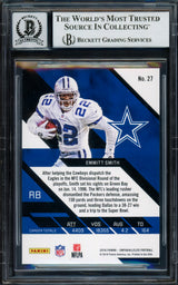 Emmitt Smith Autographed 2016 Panini Unparalleled Orange Card #27 Dallas Cowboys Auto Grade Gem Mint 10 #75/99 Beckett BAS #16898210