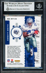 Emmitt Smith Autographed 2019 Panini Contenders Optic Winning Tickets Card #15 Dallas Cowboys #67/165 Beckett BAS #16901363