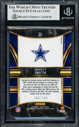 Emmitt Smith Autographed 2019 Select Prizms Tri-Color Card #197 Dallas Cowboys #166/199 Beckett BAS #16900756