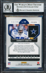 Emmitt Smith Autographed 2021 Panini Prizm Prizms Orange Card #248 Dallas Cowboys Auto Grade Gem Mint 10 #216/249 Beckett BAS #16898207