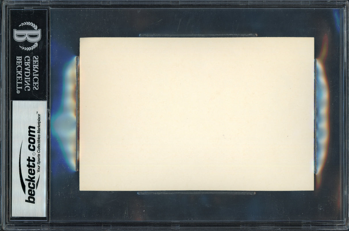 Walter Payton Autographed 4x6 Index Card Chicago Bears Auto Grade Mint 9 "34" Vintage Signature Beckett BAS #16544833