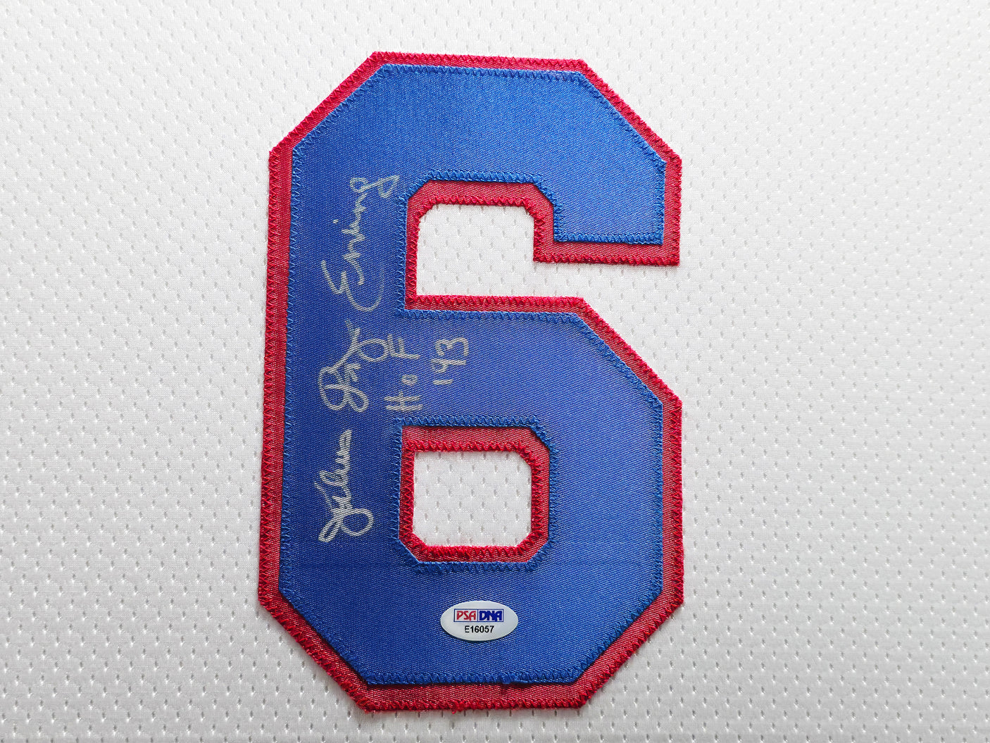 Philadelphia 76ers Julius "Dr. J" Erving Autographed Framed White Jersey PSA/DNA Stock #249480