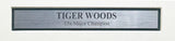 Tiger Woods Autographed Framed Black Nike Dri-fit Polo #24/50 UDA Holo #BAM116532