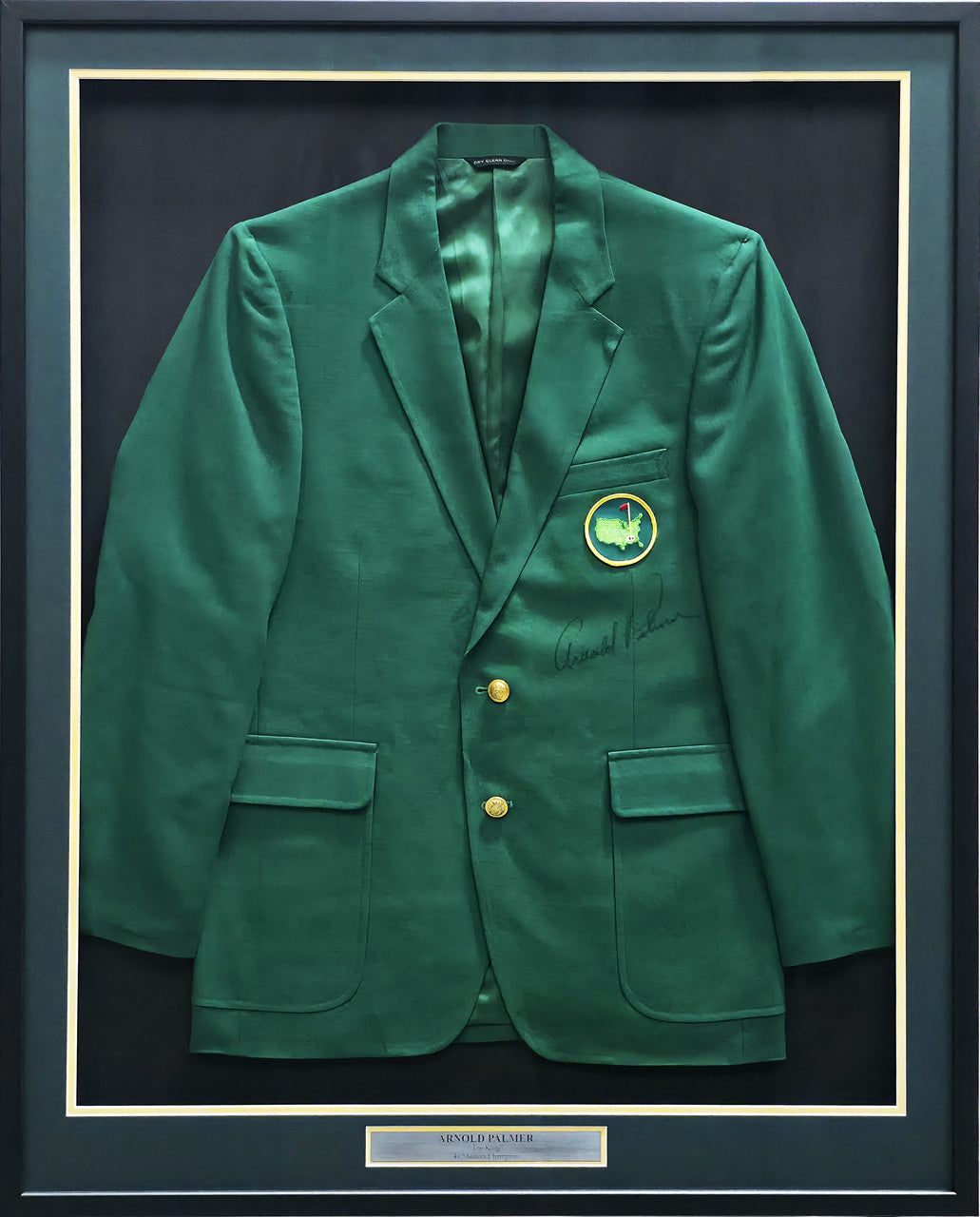 Arnold Palmer Autographed Framed Masters Green Jacket JSA & Beckett BAS #A31756