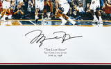 Michael Jordan Autographed Framed 24x36 'The Last Shot 6.6 Second' Photo Illustration Chicago Bulls UDA Holo #BAM131601
