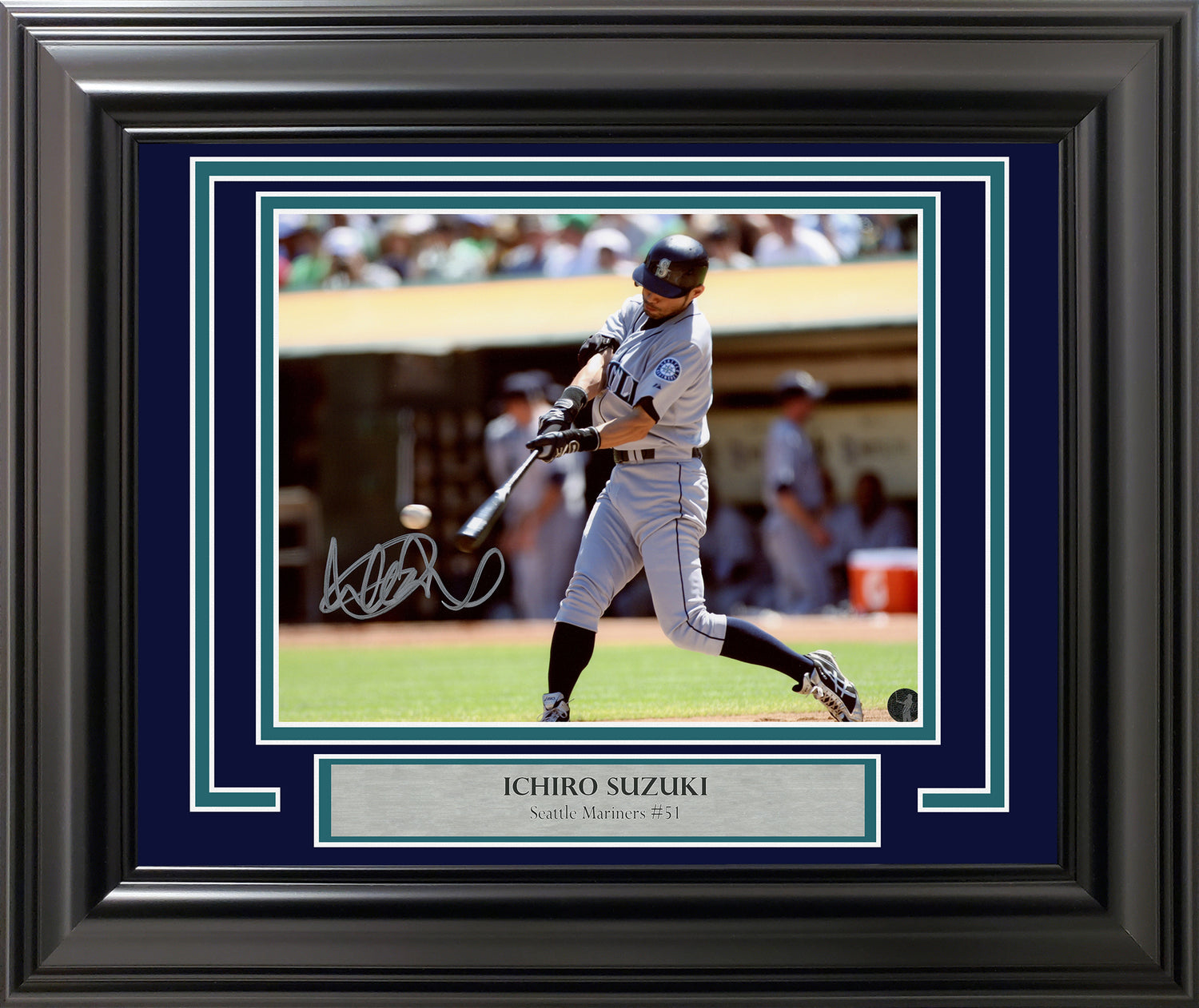 Ichiro Suzuki Autographed Framed 8x10 Photo Seattle Mariners IS Holo Stock #209389