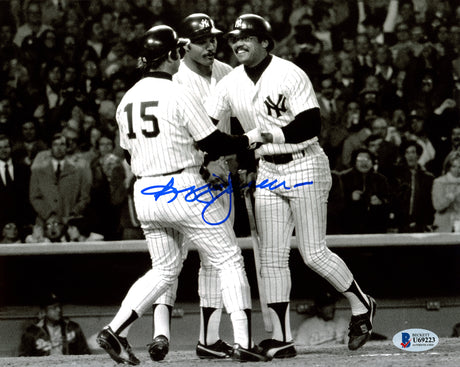 Reggie Jackson Autographed Framed 8x10 Photo New York Yankees Beckett BAS Stock #209426