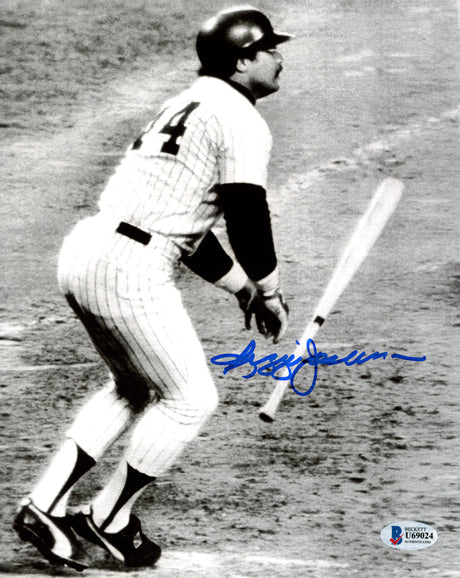 Reggie Jackson Autographed Framed 8x10 Photo New York Yankees Beckett BAS Stock #209427