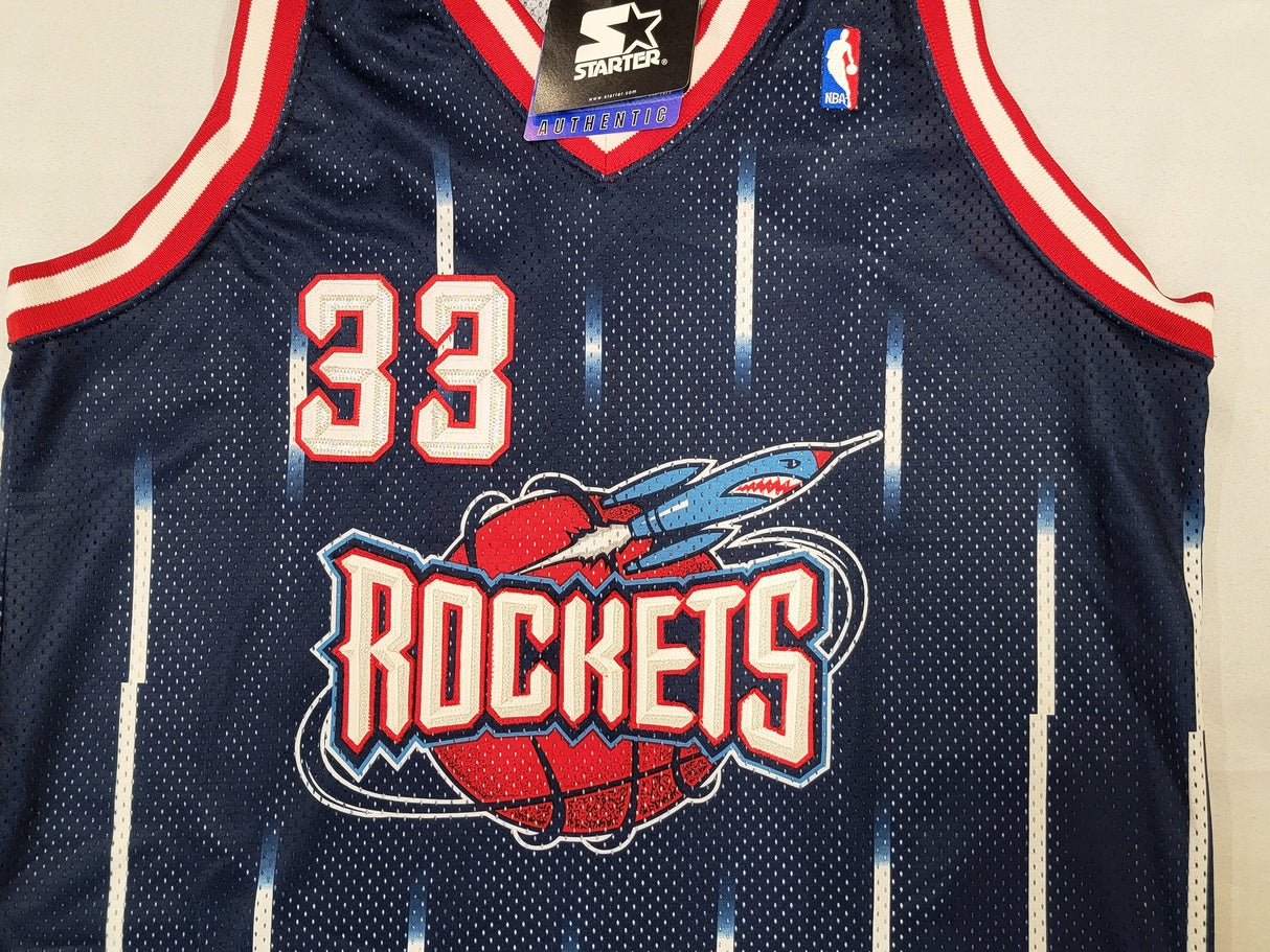 Houston Rockets Scottie Pippen Autographed Blue Authentic Starter Jersey Size 52 Beckett BAS #BF24924