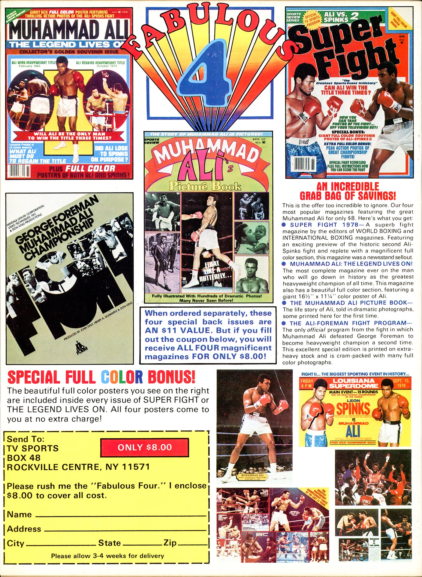 Sugar Ray Leonard, Howard Davis & Gerry Cooney Autographed World Boxing Magazine Beckett BAS #AC56922