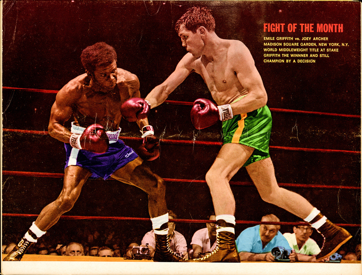 Fighting Harada & Emile Griffith Autographed Boxing Illustrated Magazine Beckett BAS #BH29318