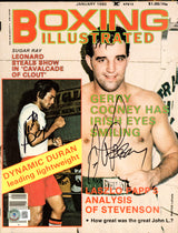 Roberto Duran & Gerry Cooney Autographed Boxing Illustrated Magazine Beckett BAS #BH29307