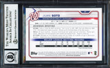 Juan Soto Autographed 2021 Bowman Card #67 New York Yankees Auto Grade Gem Mint 10 Beckett BAS Stock #233983